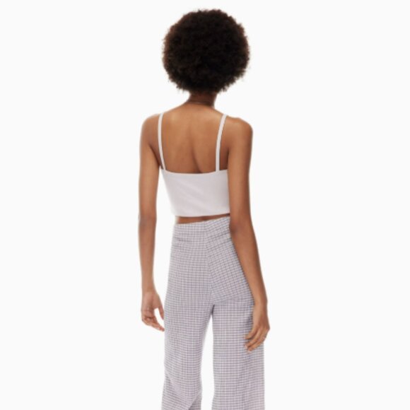 WILFRED | Aritzia Bay Tank Ribbed Crop Top | Sz. XS - Picture 5 of 9